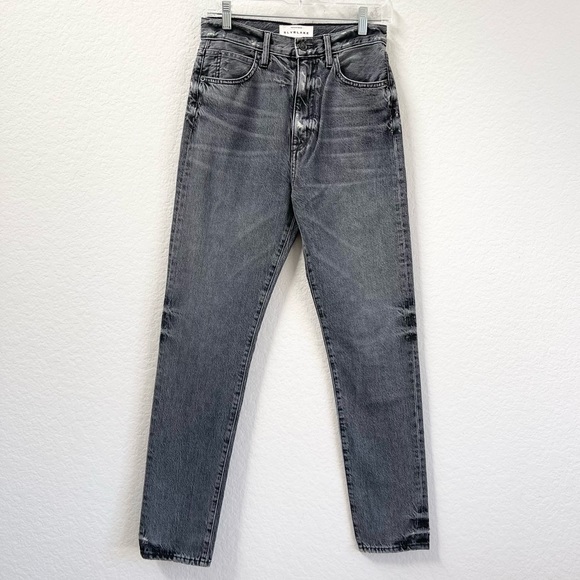 SLVRLAKE Beatnik High Rise Slim Jean Moon Light Charcoal Size 27 - Picture 2 of 8